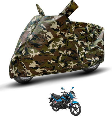 MOCKHE Waterproof Two Wheeler Cover for Hero(Splendor I Smart, Brown)