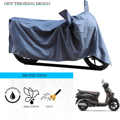 ANTHUB Waterproof Two Wheeler Cover for Suzuki(New Access 125, Grey)