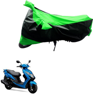Mdstar Waterproof Two Wheeler Cover for Suzuki(Swish, Black, Green)