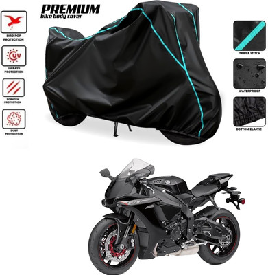 PAGORA Waterproof Two Wheeler Cover for Yamaha(YZF R1M BS6, Black)