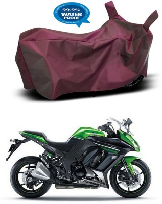 RWT Waterproof Two Wheeler Cover for Kawasaki(Ninja 1000, Maroon)