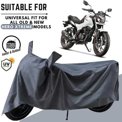 MADAFIYA Waterproof Two Wheeler Cover for Hero(Xtreme, Grey)