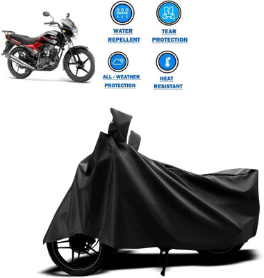 DeepShakshi AUTOMOTIVE Two Wheeler Cover for Yamaha(YBR 110, Black)