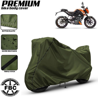 AUTOCAD Waterproof Two Wheeler Cover for KTM(Duke 200, Green)