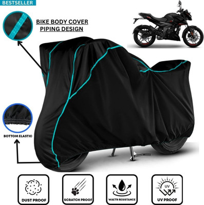 LE PRA Waterproof Two Wheeler Cover for Bajaj(Pulsar N160, Black)