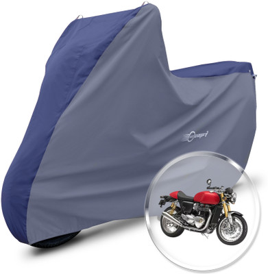 Neodrift Two Wheeler Cover for Triumph(Thruxton 1200 R, Blue, Grey)