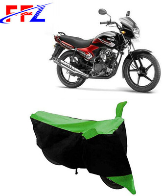 FFZ Two Wheeler Cover for Yamaha(YBR 110, Black, Green)