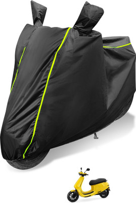 MOCKHE Waterproof Two Wheeler Cover for Ola(Electric, Black)