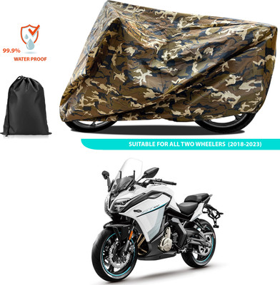 PAGORA Waterproof Two Wheeler Cover for CFMoto(650GT, Yellow)