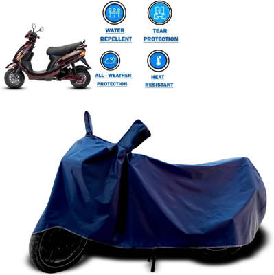 KEDIT Two Wheeler Cover for Hero(Electric Wave Dx, Blue)