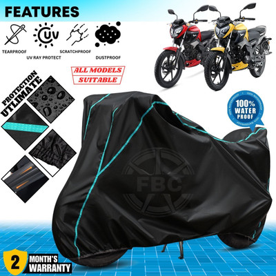 OliverX Waterproof Two Wheeler Cover for TVS(Raider, Black, Blue)