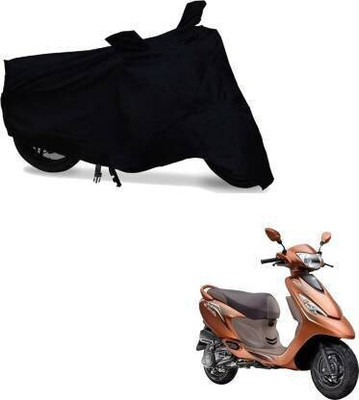 SK AUTO Waterproof Two Wheeler Cover for TVS(Black)