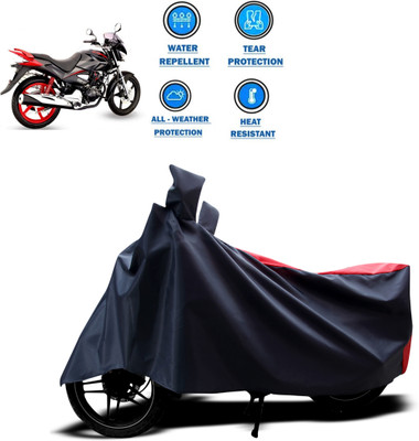 DeepShakshi AUTOMOTIVE Two Wheeler Cover for Hero(CBZ, Red, Black)
