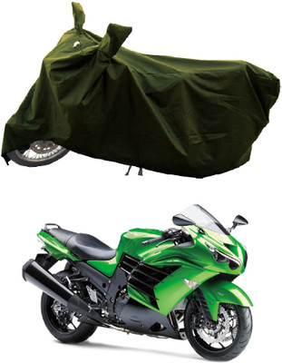 GROFATIK Two Wheeler Cover for Kawasaki(Ninja ZX-14R, Green)