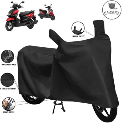 MADAFIYA Waterproof Two Wheeler Cover for Yamaha(Ray-ZR 125FI BS6, Black)