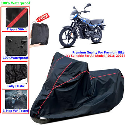 SThanaveX Waterproof Two Wheeler Cover for Bajaj(CT100, Black)