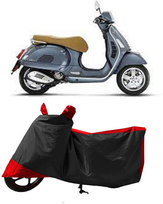 GROFATIK Two Wheeler Cover for Vespa(GTS Super 300 BS6, Red)