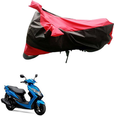 Mdstar Waterproof Two Wheeler Cover for Suzuki(Swish, Black, Red)