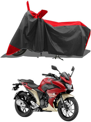 AG AutoHub Waterproof Two Wheeler Cover for Yamaha(Fazer-250 BS6, Black, Red)