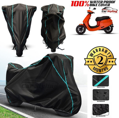 OliverX Waterproof Two Wheeler Cover for Ola(Scooty, Black)