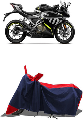 SUGASHRI Waterproof Two Wheeler Cover for CFMoto(250SR, Red, Blue)