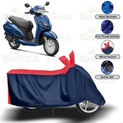 sowelar Waterproof Two Wheeler Cover for Honda(Activa 6G, Red, Blue)