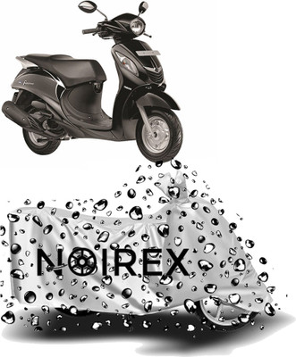 NOIREX Two Wheeler Cover for Yamaha(Fascino, Silver)