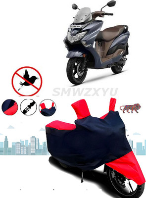 smwzxyu Waterproof Two Wheeler Cover for Suzuki(Burgman Street, Black)