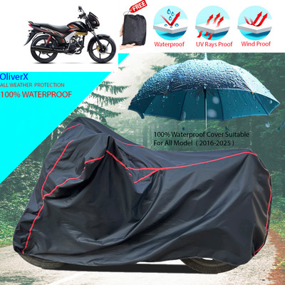 OliverX Waterproof Two Wheeler Cover for Mahindra(Centuro NXT, Black)