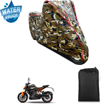 GOSHIV-car and bike accessories Waterproof Two Wheeler Cover for KTM(250 Duke, Yellow)