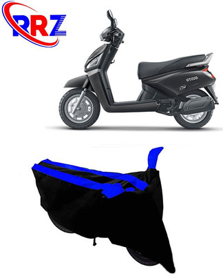 RRZ Waterproof Two Wheeler Cover for Mahindra(Gusto, Black, Blue)