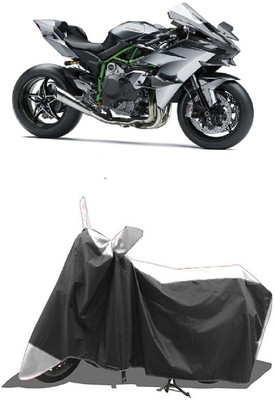 SUGASHRI Waterproof Two Wheeler Cover for Kawasaki(Ninja H2, White, Black)