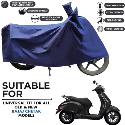 MADAFIYA Two Wheeler Cover for Bajaj(New Chetak, Blue)