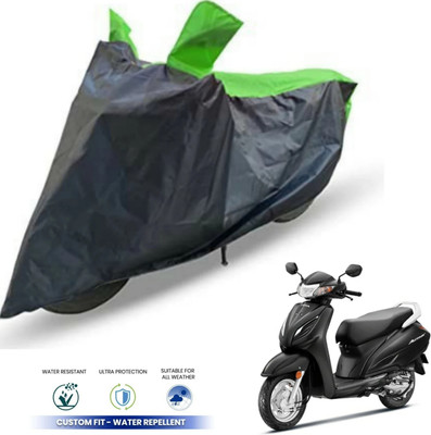 MWBB Waterproof Two Wheeler Cover for Honda(Activa, Green, Black)
