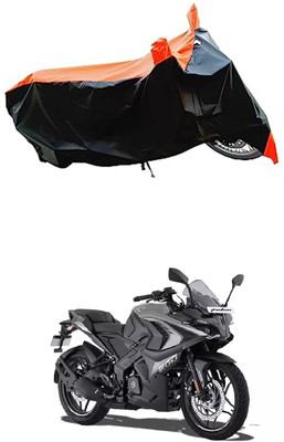 VESMEI Two Wheeler Cover for Bajaj(Pulsar SS400, Orange)