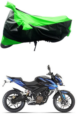Mdstar Waterproof Two Wheeler Cover for Bajaj(Pulsar 200NS FI, Green, Black)