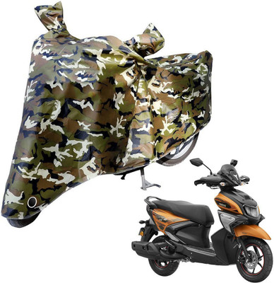 Laxnera Waterproof Two Wheeler Cover for Yamaha(Ray ZR, Green, Black, White)