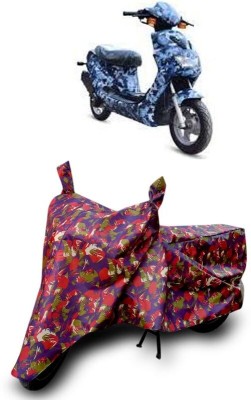 KEDIT Two Wheeler Cover for Hero(Electric AXLHE-20, Red)