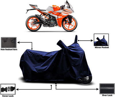 Amexride Two Wheeler Cover for KTM(RC 200 BS6, Blue)