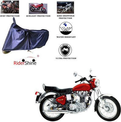 RiderShine Two Wheeler Cover for Royal Enfield(Electra 5S, Blue)