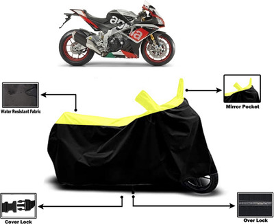Amexride Two Wheeler Cover for Aprilia(RSV4, Yellow)