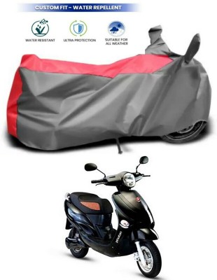 Genipap Two Wheeler Cover for Hero(Electric Photon, Red, Grey)