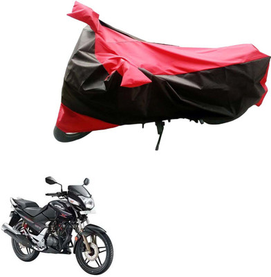 Mdstar Waterproof Two Wheeler Cover for Hero(CBZ, Black, Red)