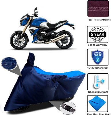MISSION COLLECTION Waterproof Two Wheeler Cover for Mahindra(MOJO XT 300, Blue)