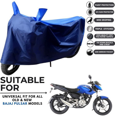 MADAFIYA Two Wheeler Cover for Bajaj(Pulsar 135 BS6, Blue, Blue)
