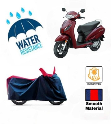 bykorrzon Waterproof Two Wheeler Cover for Universal For Bike(Activa 5G, Red, Blue)