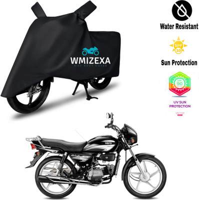 HWSXQAE Waterproof Two Wheeler Cover for Hero(MotoCorp Splendor Plus, Black)