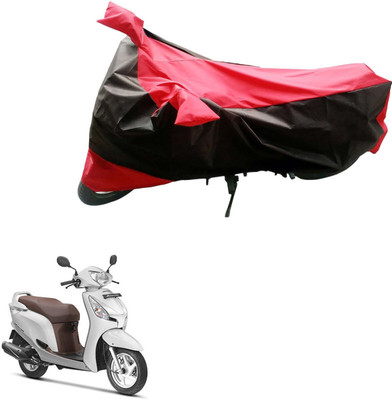 DeepShakshi AUTOMOTIVE Waterproof Two Wheeler Cover for Honda(Aviator, Black, Red)
