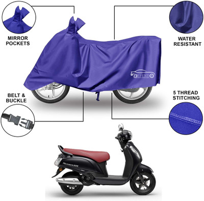 Defendo Waterproof Two Wheeler Cover for Suzuki(Access 125, Blue)