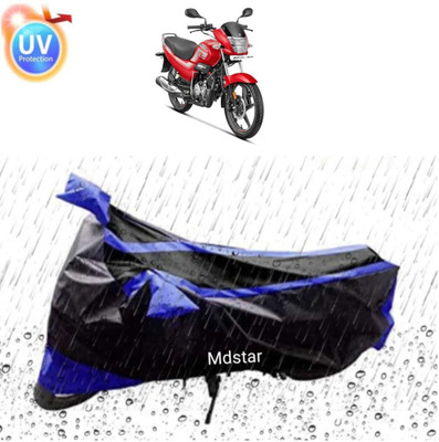 Mdstar Waterproof Two Wheeler Cover for Bajaj(Pulsar NS 200, Blue, Black)